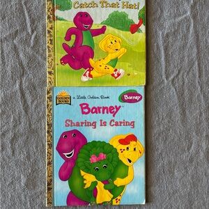 Barney Kids Learning Books Set - Purple and Yellow